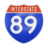 Interstate 89 Road Sign Replica – Personalized Travel Sign | Home & Office Wall Decor (8.54” x 8.53”)