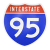 Interstate 95 Road Sign Replica – Personalized Travel Sign | Home & Office Wall Decor (8.54” x 8.53”)
