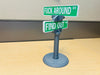 "Fuck Around and Find Out" Dual-Faced Street Sign | FAFO Road Sign for Desk or Shelf Decor