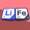 Periodic Table Word Sign - 'LIFE' (Lithium + Iron) - 5.63 in x 5.63 - Durable & Eco-Friendly STEM Decor