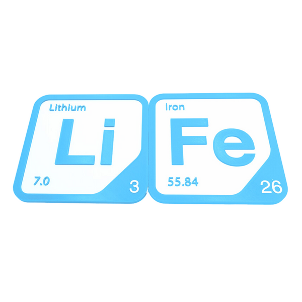 Periodic Table Word Sign - 'LIFE' (Lithium + Iron) - 5.63 in x 5.63 - Durable & Eco-Friendly STEM Decor