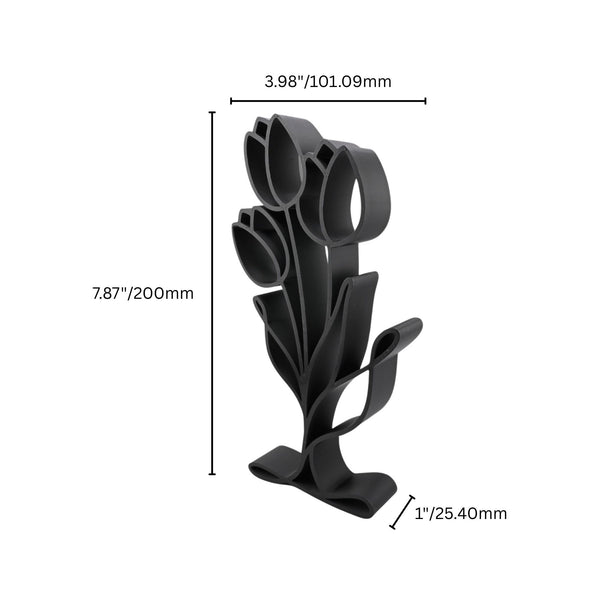 Blooming Lily Decor, Minimalist Line Art, Lily-Inspired Sculpture, Home Decor, Modern Hobbies, Desk Line Art