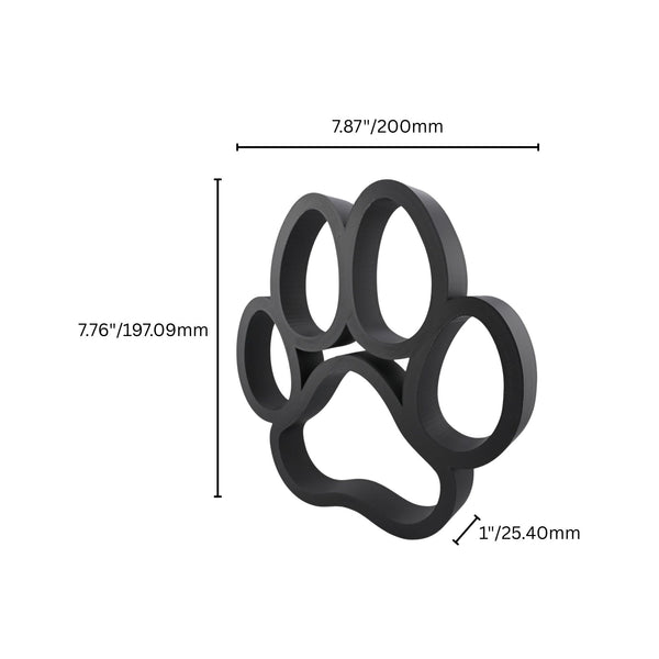 Classic Dog Paw Sculpture, Minimalist Line Art, Dog Paw Silhouette Decor, Pet Lover Gift, Home Decor, Modern Hobbies, Desk Line Art