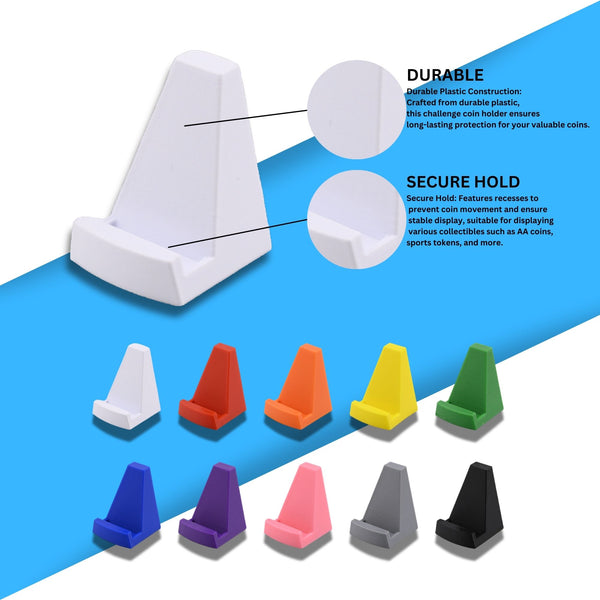 Modern Challenge Coin Holder - Sleek Military Coin Display Stand