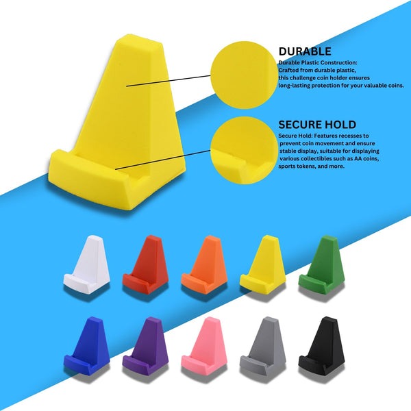 Modern Challenge Coin Holder - Sleek Military Coin Display Stand