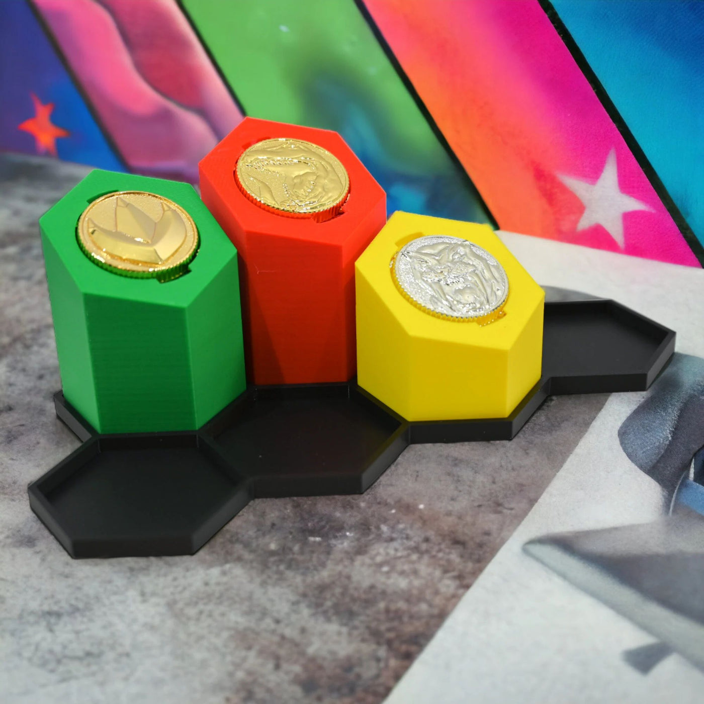 Power Rangers Coin Holder Display Plates – product image 2