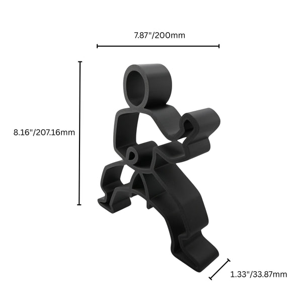 Kata Stance Sculpture, Minimalist Line Art Karate Kick, Karate Home Decor, Modern Hobbies, and Desk Line Art for Martial Arts Lovers