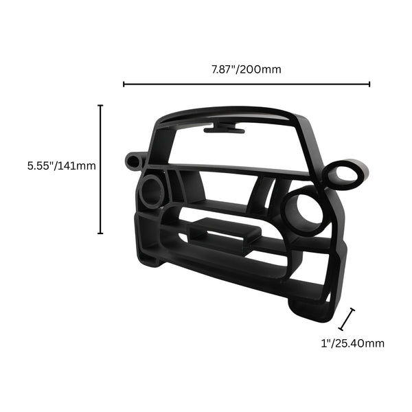 Mini Cooper S Front View, Minimalist Line Art, Unique Automotive Silhouette Home Decor, Modern Hobbies and Desk Line Art
