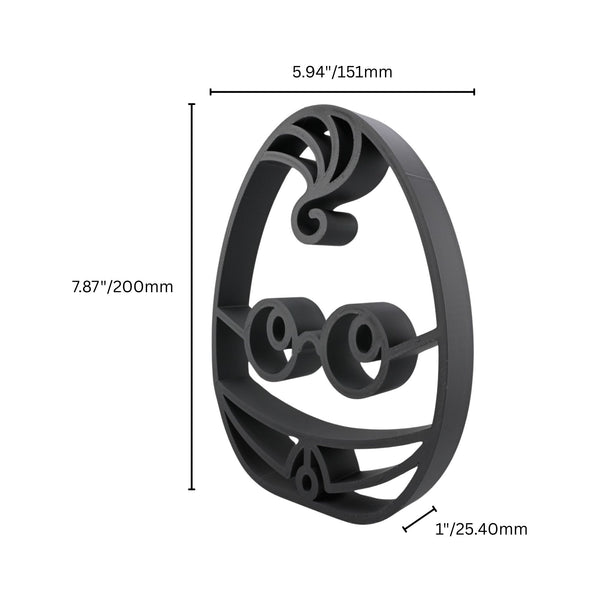 Boy Wizard Easter Decor, Minimalist Line Art, Egg Silhouette Statue, Elegant Seasonal Home Decor, Modern Hobbies, Desk Line Art