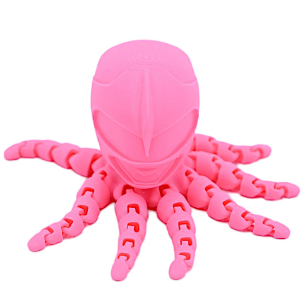 Mighty Morphin Octo Power Rangers | Articulated Fidget Toy Gift | Pink Edition