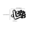 Love Bubble Letters, Minimalist Line Art, "Love" Sculpture, Elegant Inspirational Home Decor, Modern Hobbies, Desk Line Art
