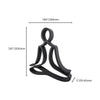Easy Pose Smooth Yoga Decor, Minimalist Line Art, Renewal & Strength Home Decor, Modern Hobbies, Desk Line Art