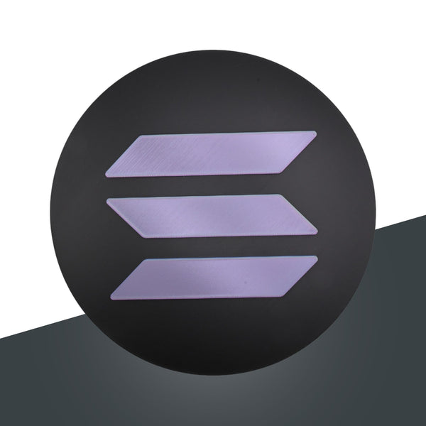 SOL Solana Wall Sign - Cryptocurrency Decor, Modern Solana Logo Wall Art, Perfect Gift for Crypto Enthusiasts