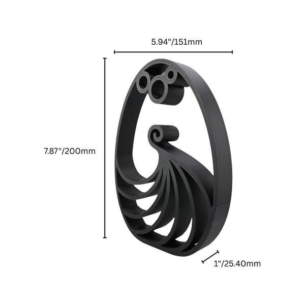 Elegant Twirl Easter Decor, Minimalist Line Art, Egg Silhouette Statue, Elegant Seasonal Home Decor, Modern Hobbies, Desk Line Art