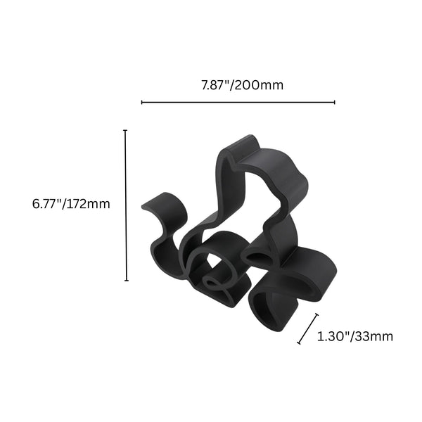 Cat Pawing Sculpture, Minimalist Line Art Cat, Elegant Cat Home Decor, Modern Hobbies and Desk Line Art for Cat Lovers