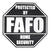 FAFO Home Security Sign – Black or Blue – product image 8