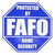 FAFO Home Security Sign – Black or Blue – product image 1