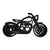 Minimalist Decorative Accent for Riders & Enthusiasts | Collectible Design | Modern Display Piece (Bonneville Bobber Black)