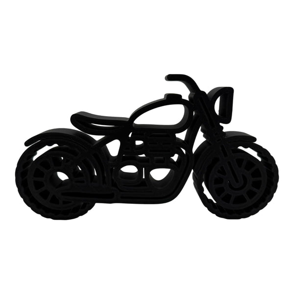 Minimalist Decorative Accent for Riders & Enthusiasts | Collectible Design | Modern Display Piece (Bonneville Bobber Black)