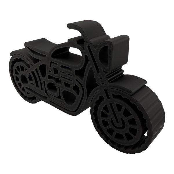 Minimalist Decorative Accent for Riders & Enthusiasts | Collectible Design | Modern Display Piece (Bonneville Bobber Black)