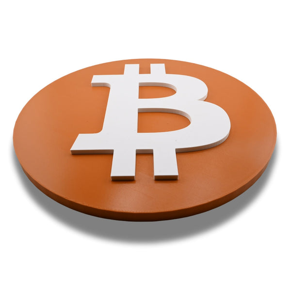 BTC Bitcoin Wall Sign - Cryptocurrency Decor, Modern Bitcoin Logo Wall Art, Perfect Gift for Crypto Enthusiasts