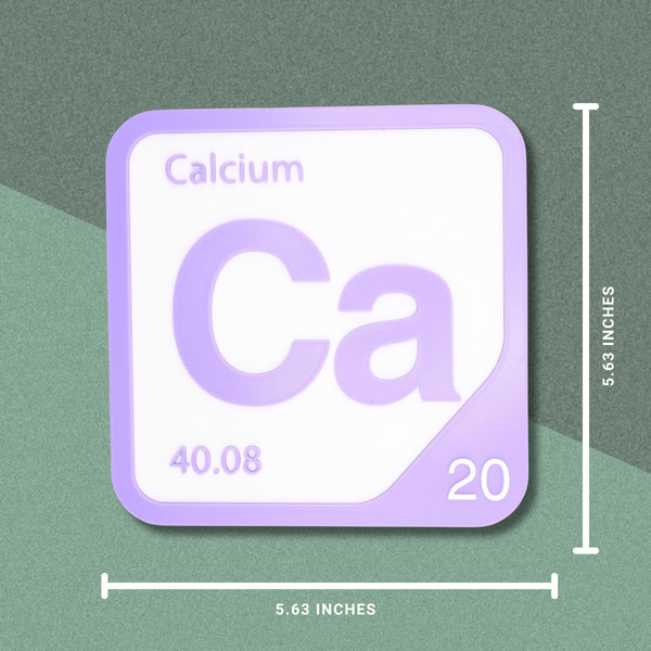 Periodic Table Word Sign - 'CAFE' (Calcium + Iron) - 5.63 in x 5.63 - Durable & Eco-Friendly STEM Decor