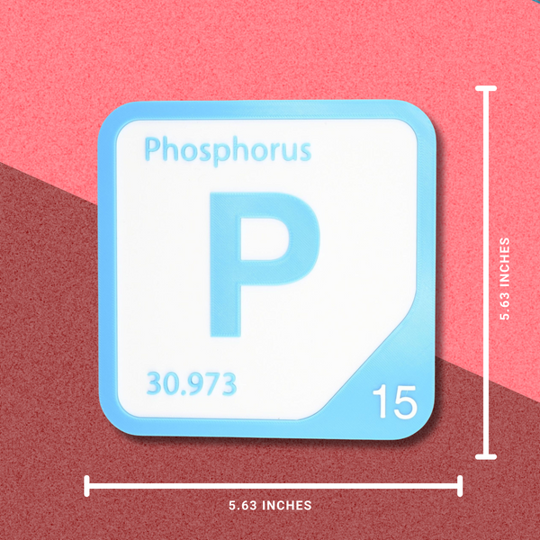 Periodic Table Word Sign - 'COP' (Cobalt + Phosphorus) - 5.63 in x 5.63 - Durable & Eco-Friendly STEM Decor