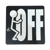 Adult Humor "F OFF" Home Decor Sign – Playful Office Wall Accent and Gift Idea