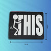 Adult Humor "F THIS" Home Decor Sign – Playful Office Wall Accent and Gift Idea
