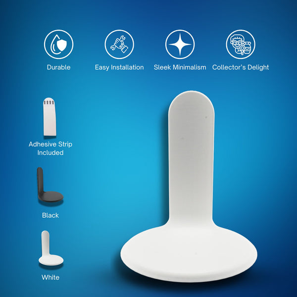 Funko Pop Stand | 4.41" x 4" Premium Display Base | Compatible with Funko Figures | Black & White | Easy Installation