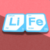 Periodic Table Word Sign - 'LIFE' (Lithium + Iron) - 5.63 in x 5.63 - Durable & Eco-Friendly STEM Decor