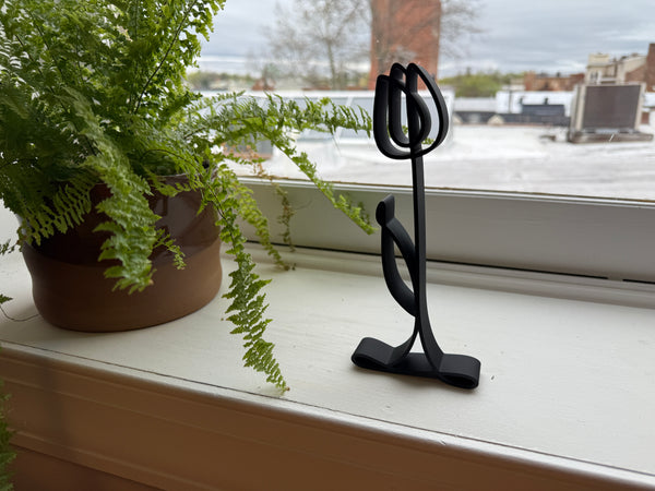 Lily Open Bud Decor, Minimalist Line Art, Lily-Inspired Sculpture, Home Decor, Modern Hobbies, Desk Line Art