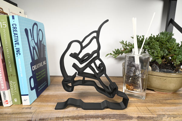 Big Wall, Minimalist Line Art, Rock Climber, Home Decor, Modern Hobbies, and Desk Line Art Adventure-Inspired Art for Outdoor Enthusiasts