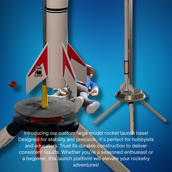 Large Model Rocket Launch Base - Precision Platform for Hobbyists & Educators,
