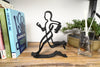 Abstract Male Runner, Minimalist Line Art Sports, Running Silhouette Home Decor, Modern Hobbies and Desk Line Art