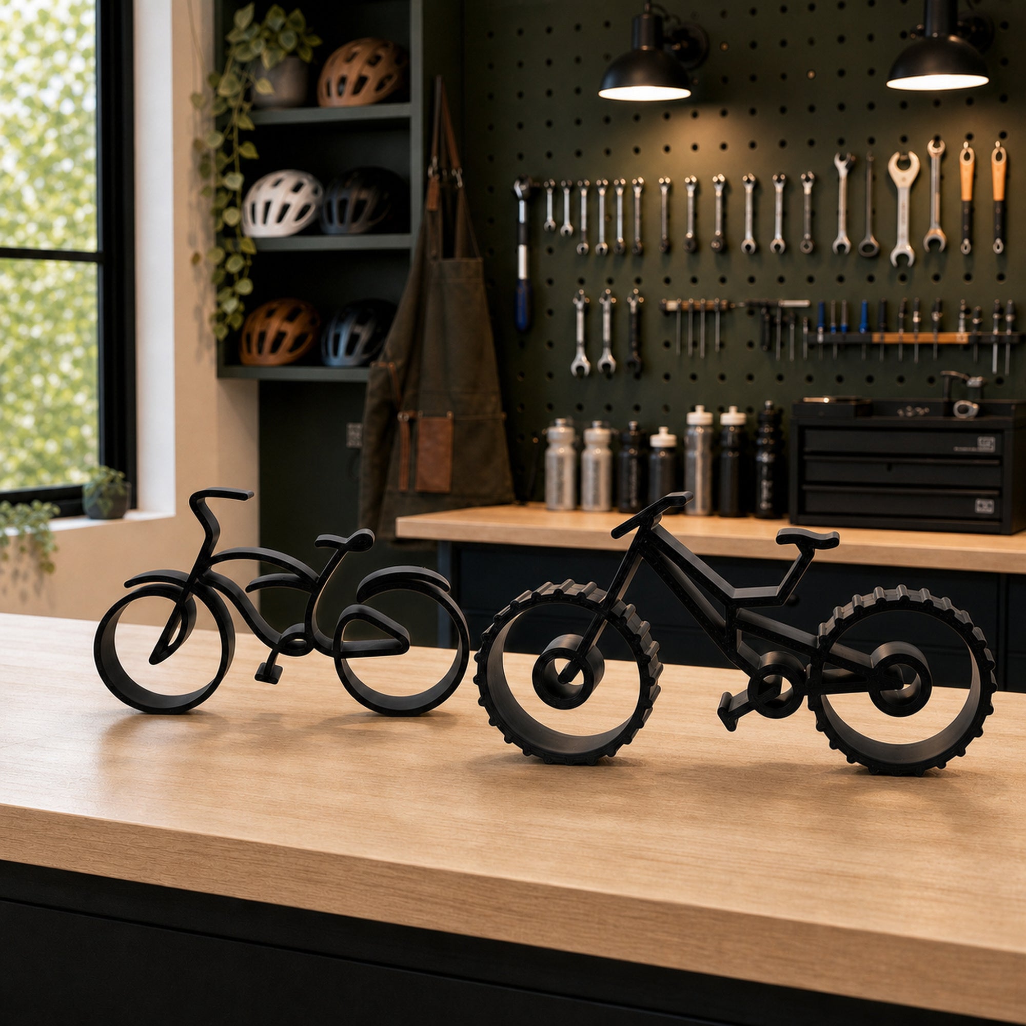 Bicycles Line Art Sculpture Collection