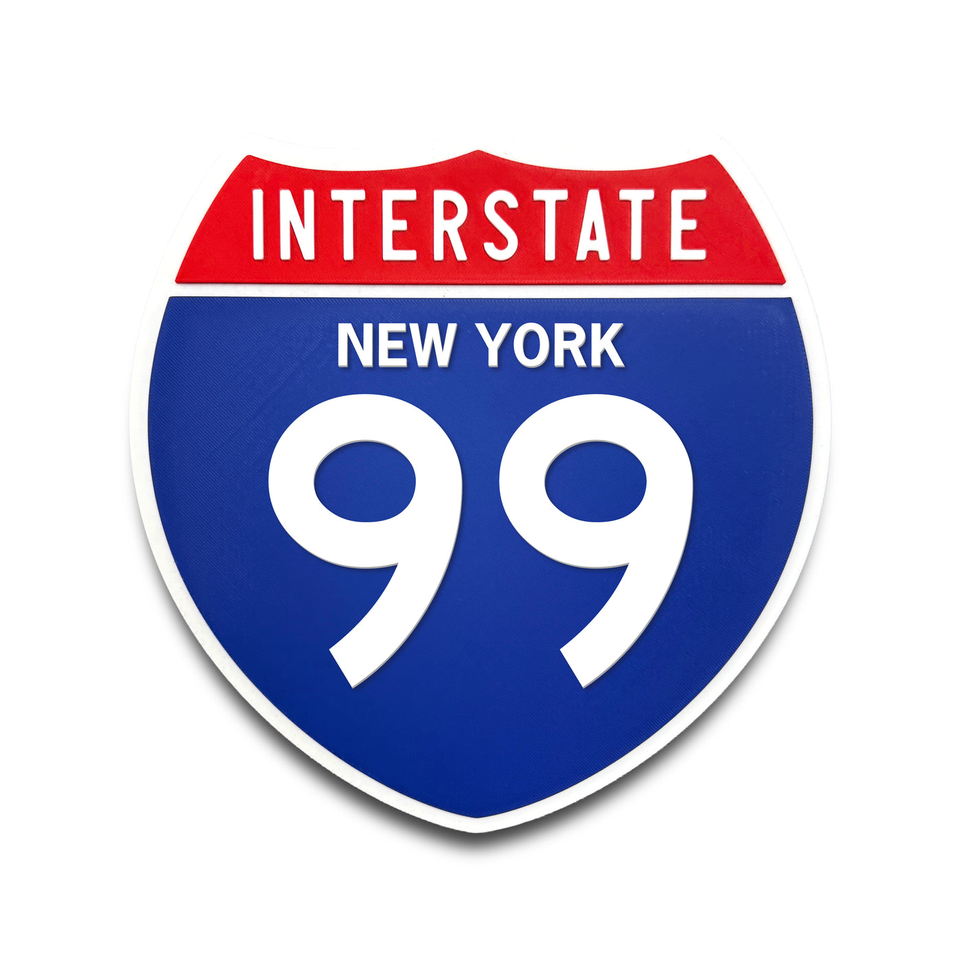 Interstate 99 New York road sign replica front view