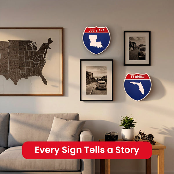 California Interstate Shield Silhouette sign extra 2 view