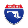 Maryland Interstate Shield Silhouette sign front view