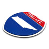 Tennessee Interstate Shield Silhouette sign three quarter view
