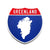 GL Interstate Shield Silhouette sign front view