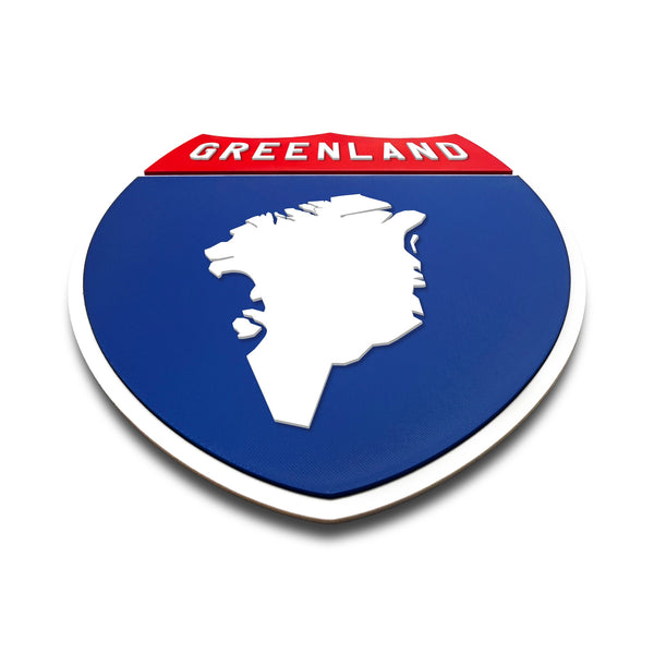 GL Interstate Shield Silhouette sign flat view
