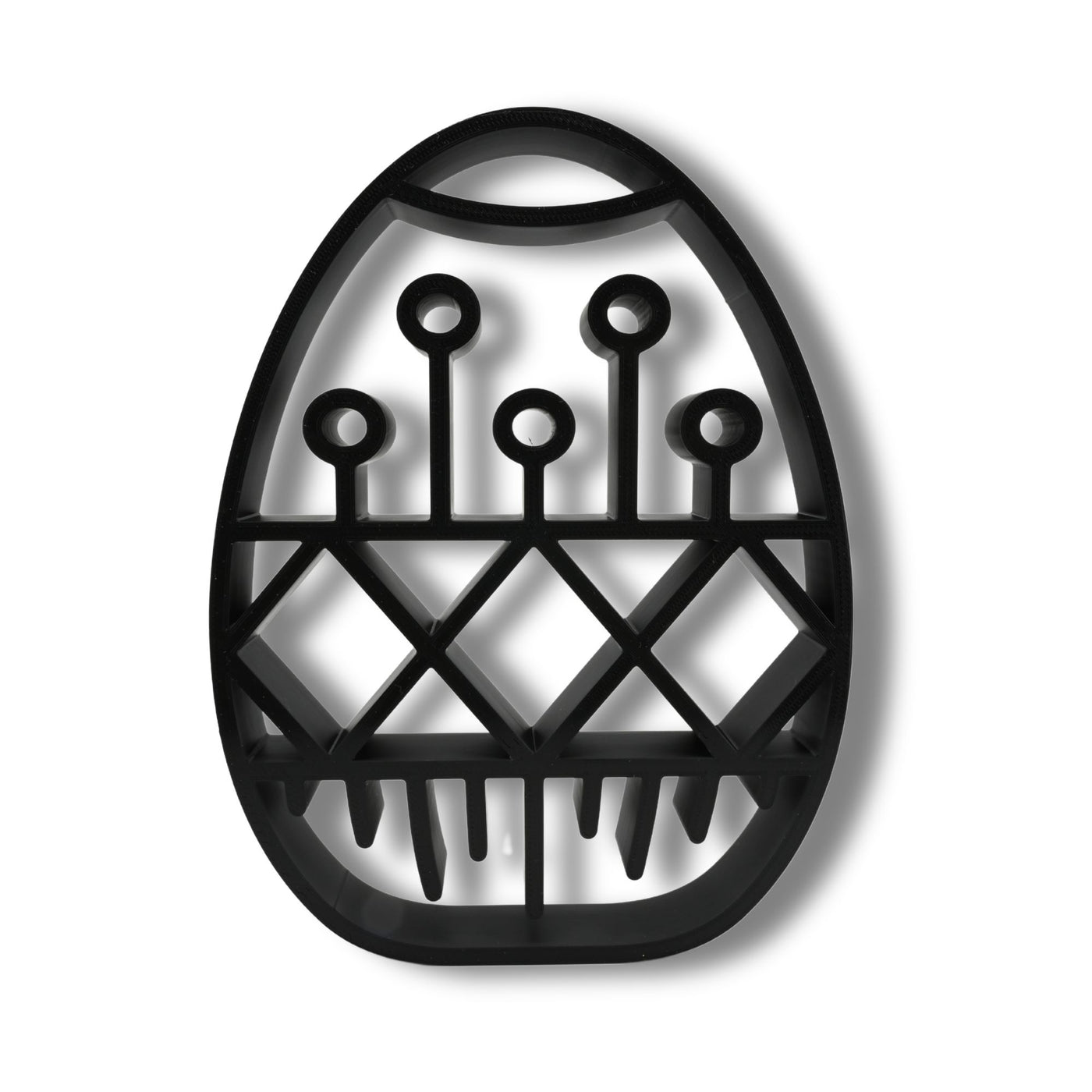 Geometric Pattern Elegant Outlines sculpture — front view
