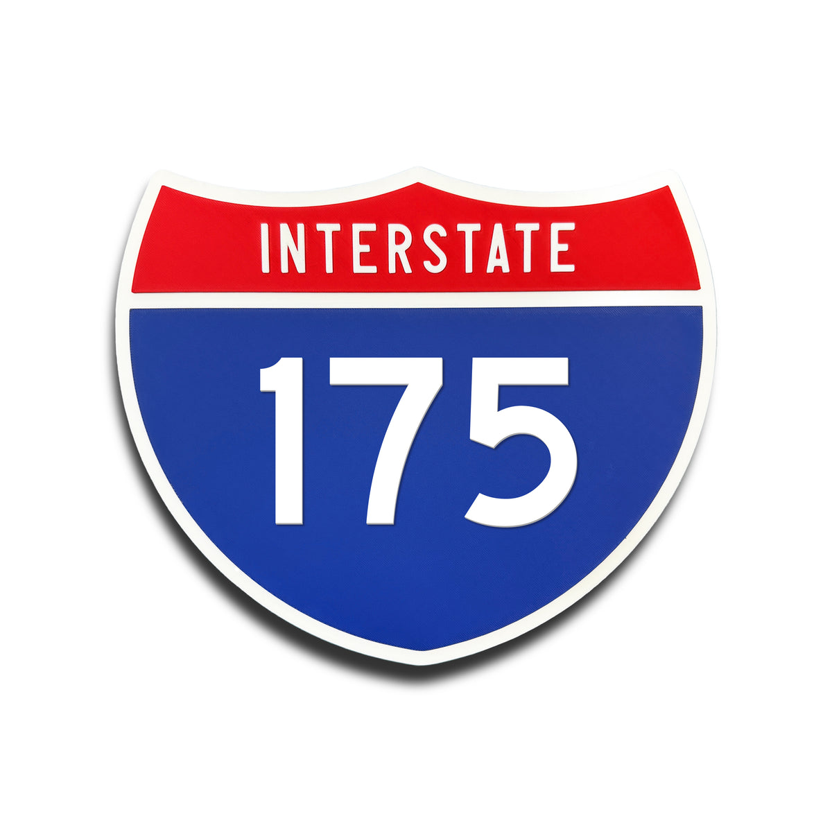 Interstate 175 Number Only road sign replica front view