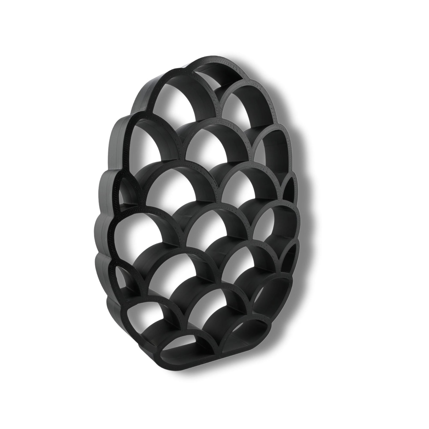 Dragon Scales Elegant Outlines sculpture — three quarter view