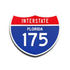 Interstate 175 Florida road sign replica front view