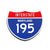 Interstate 195 Maryland road sign replica front view