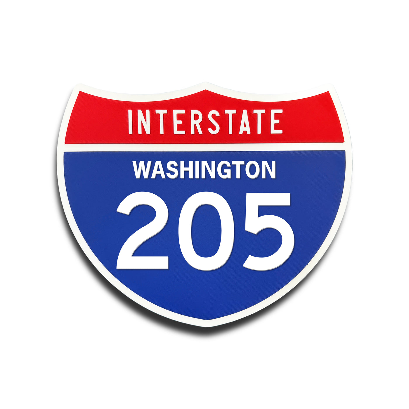 Interstate 205 Washington road sign replica front view