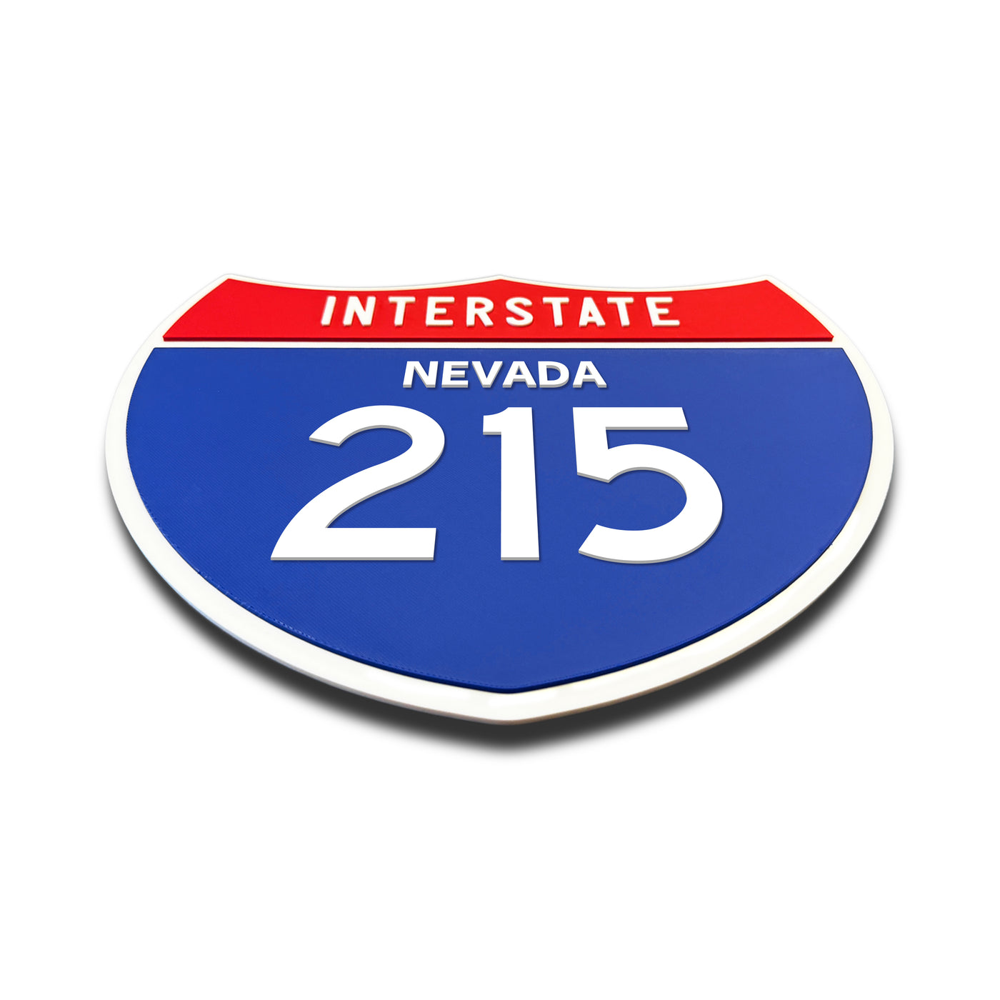 Interstate 215 – Nevada road sign replica flat view