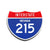 Interstate 215 Nevada road sign replica front view